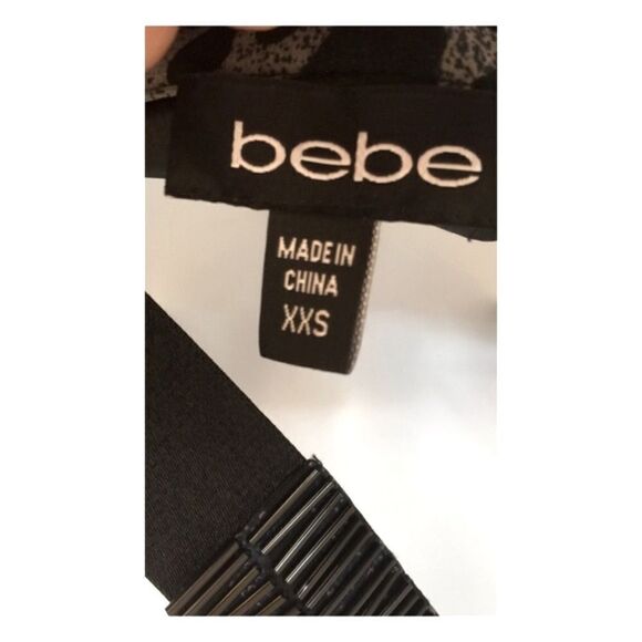 NWT Bebe Animal Print Silk Fit & Flare Dress - Picture 3 of 3